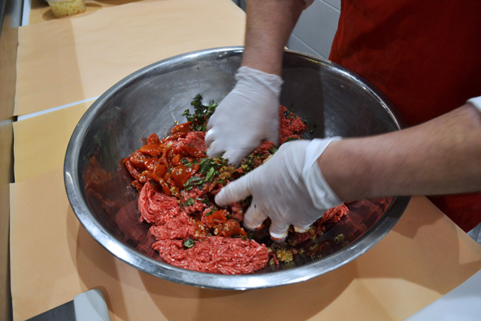 Raw Gourmet Burgers Hand Formed in Bowl