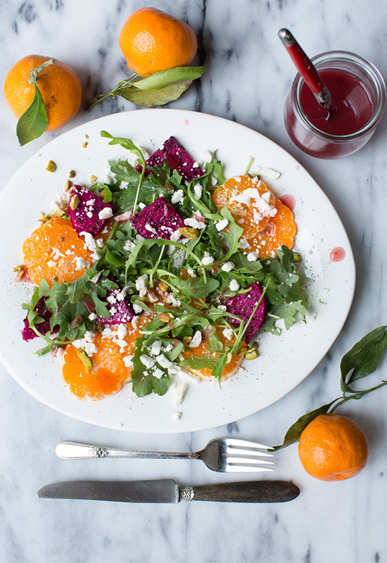 Tangerine and Dragon Fruit Salad