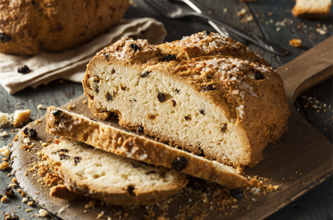 Sliced Irish Soda Bread