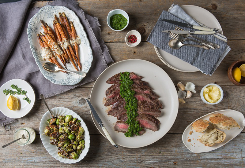 Grilled Flank Steak with Chimichurri