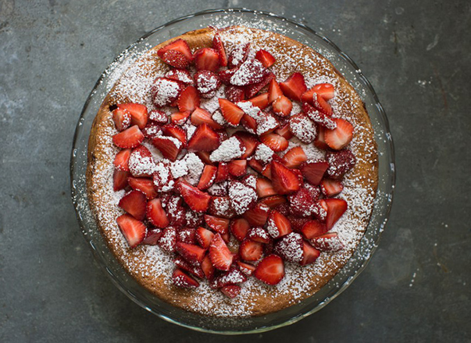 Strawberry Almond Cake