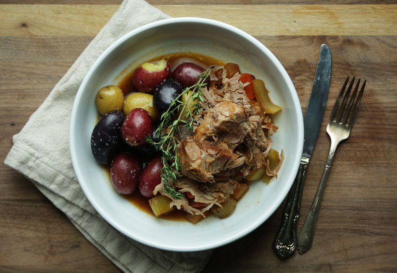 Beer Braised Pork Shoulder Roast