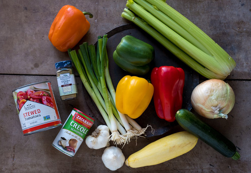 Ingredients for Gumbo