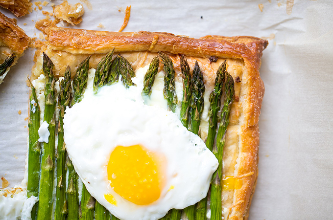 Asparagus Goat Cheese Tart square