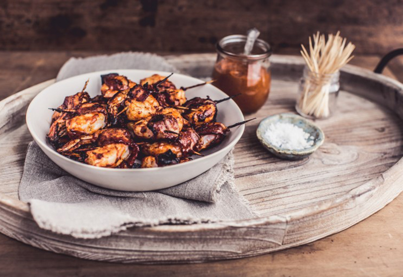 Bacon Wrapped BBQ Shrimp