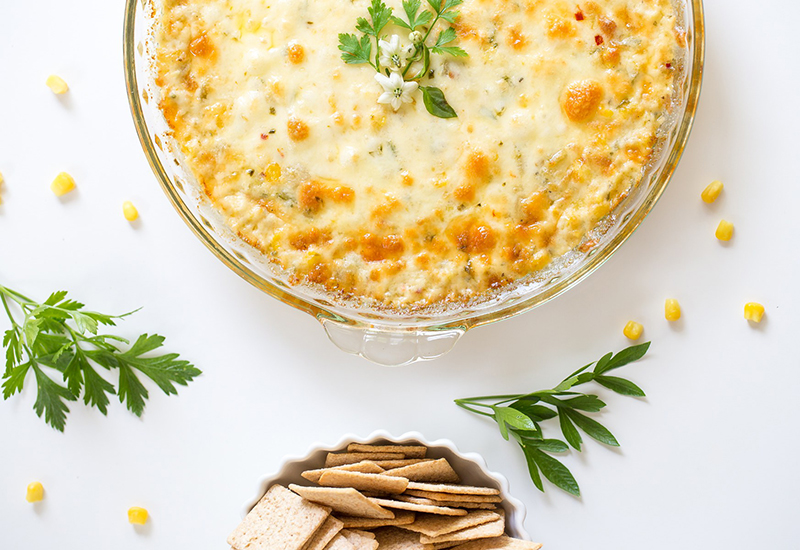 Hot & Cheesy Hatch Chile Corn Dip