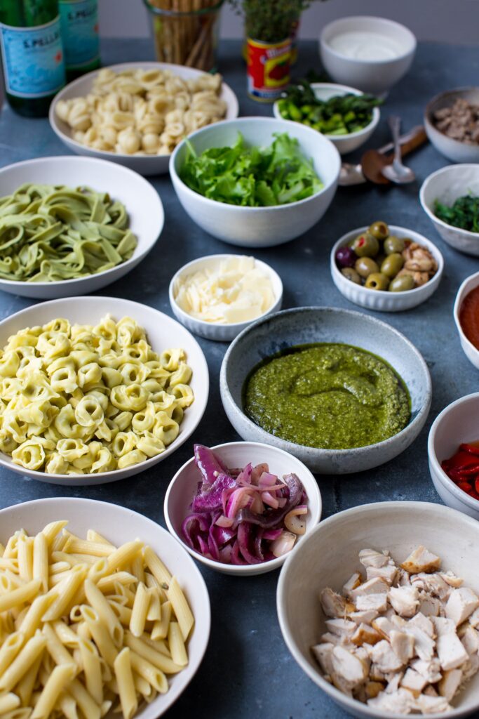 Full pasta spread