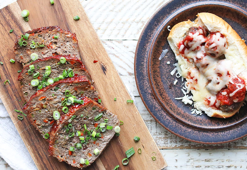 Meatloaf and Meatball Sandwich