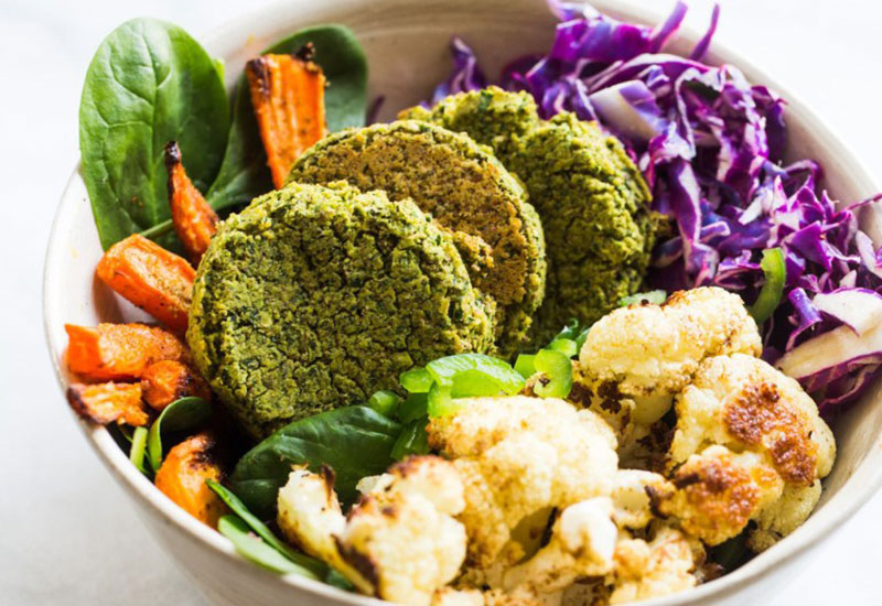 Buddha Bowls with Fresh Falafel