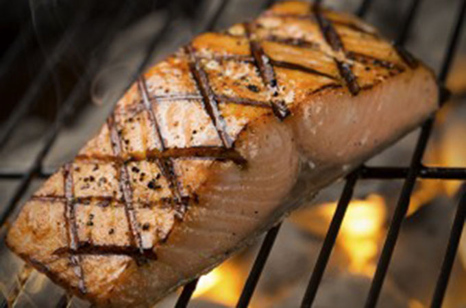 Salmon on Open Flames