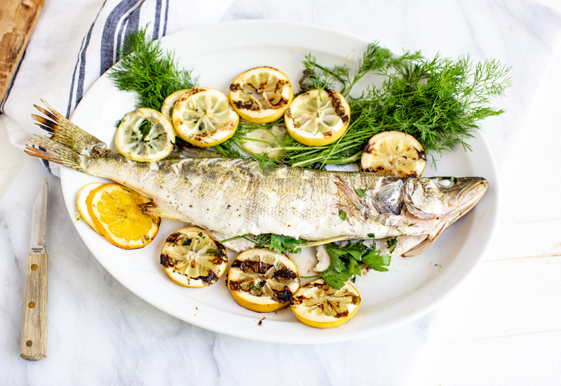 Whole Roasted Fish with Herbs