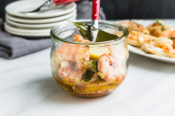 Picked Shrimp Served in Bowl