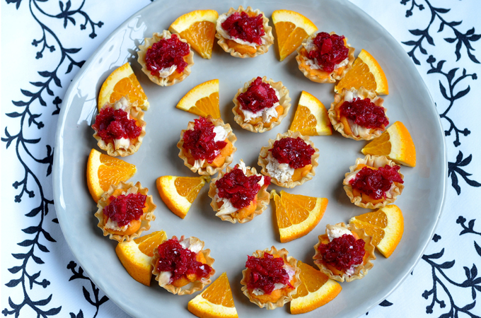 Holiday Sweet Potato Cups with Chicken and Cranberry