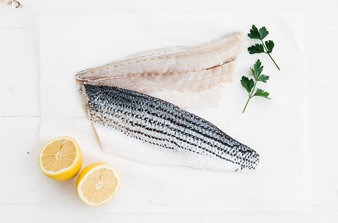 Raw Pacifico Striped Bass