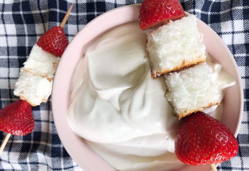 Strawberry Angel Food Cake Summer Kabob Recipe
