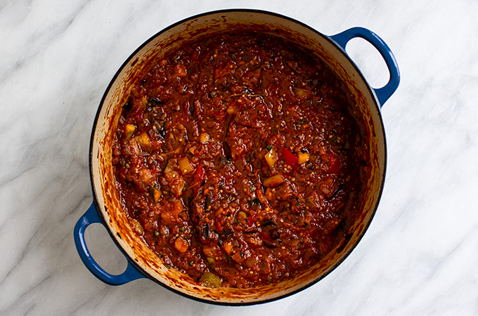 Caponata in a Pot