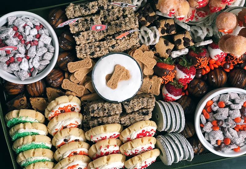 Ohio Football Dessert Board