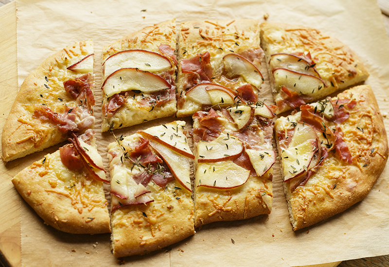 Savory Prosciutto Pear Pizza