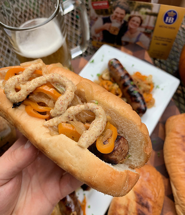 Hofbrau Brats in Bun