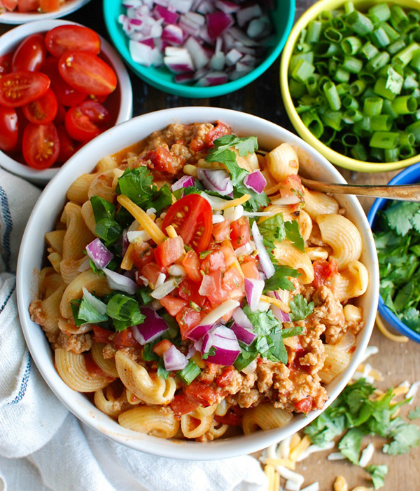 Instant Pot Turkey Taco Pasta