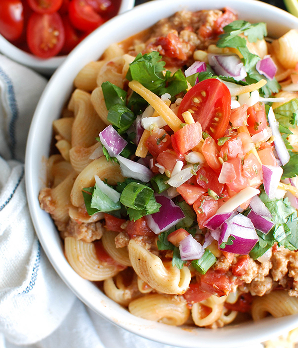 Instant Pot Turkey Taco Pasta