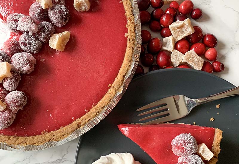 Cranberry Orange Ginger Pie