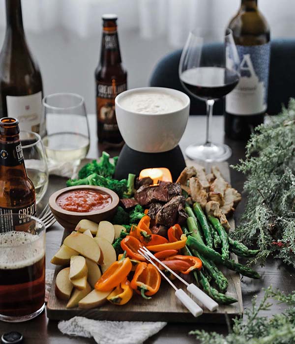 Heinen's Fondue Party Tablescape