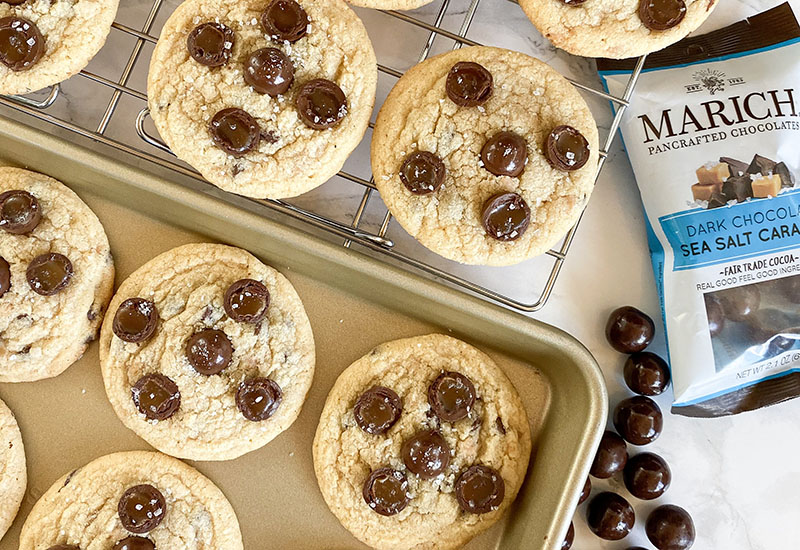 Chocolate Sea Salt Toffee Cookies