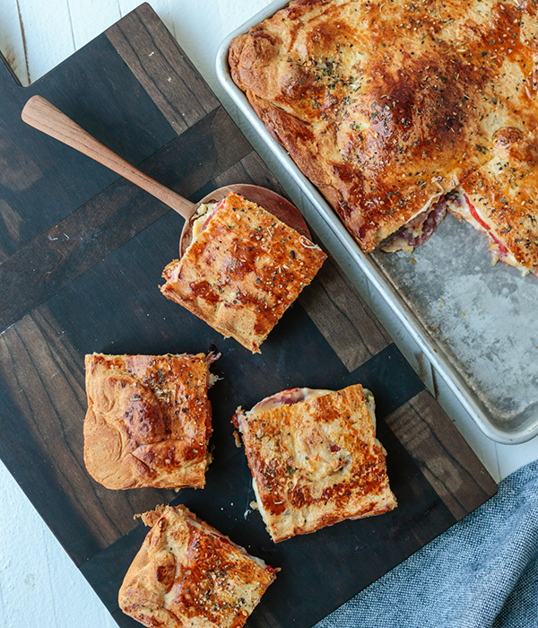 Antipasto Bake Cut Squares