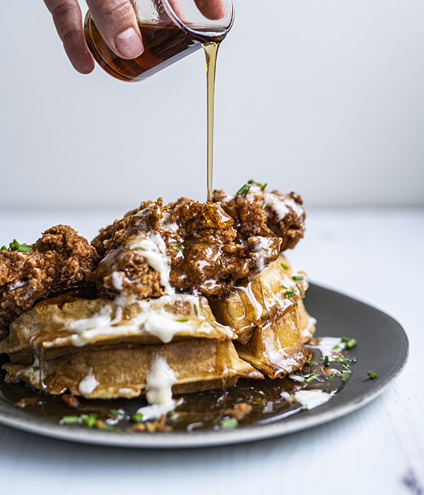 Bone Broth Chicken and Waffles