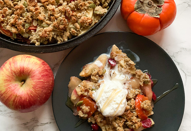 Healthy Winter Fruit Crisp