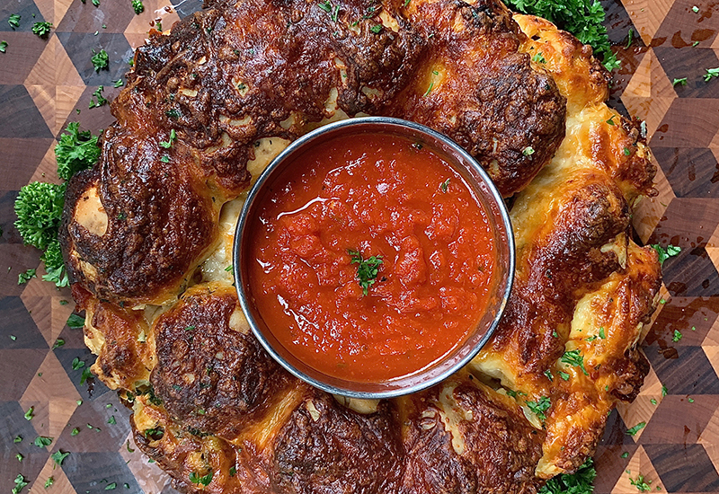 Pull-Apart Meatball Bake