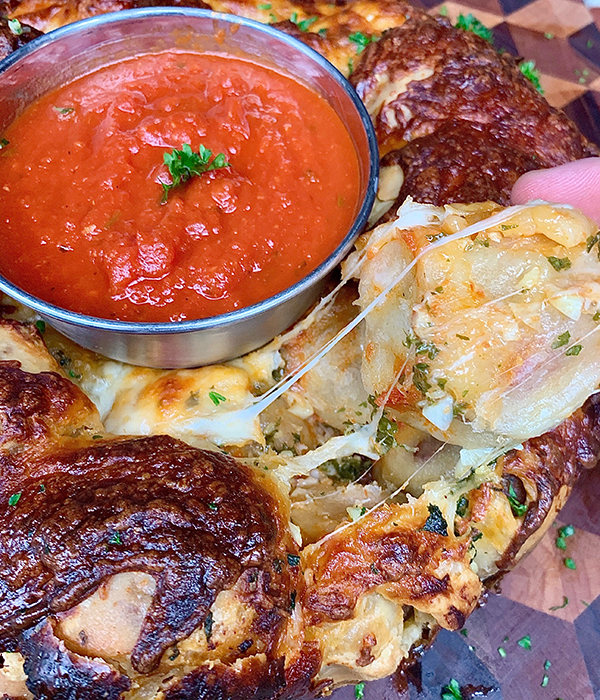 Pull-Apart Meatball Bake Cooked