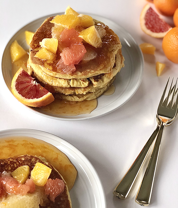 Orange Mimosa Pancakes