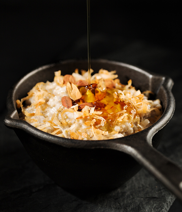 Steel Cut Oats in Skillet