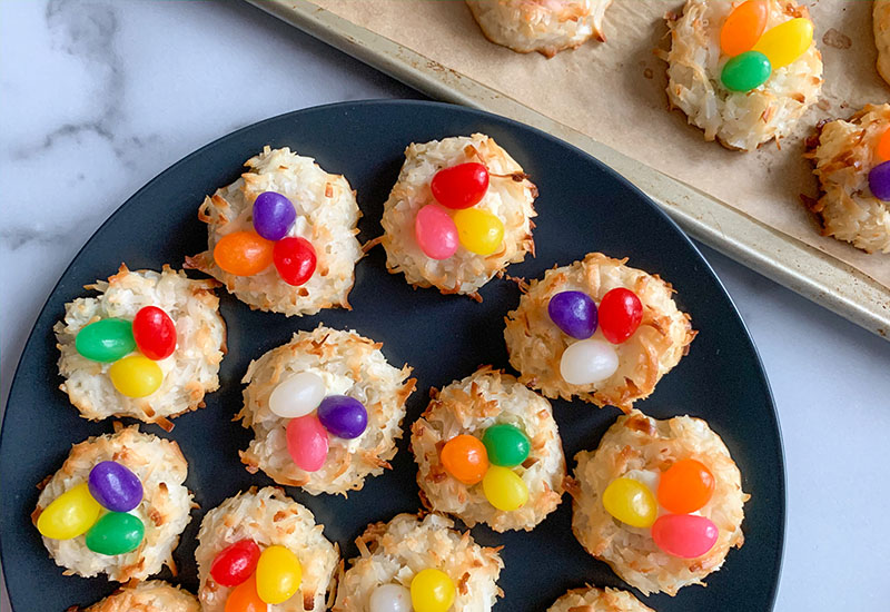 Coconut Macaroon Jelly Bird Nests