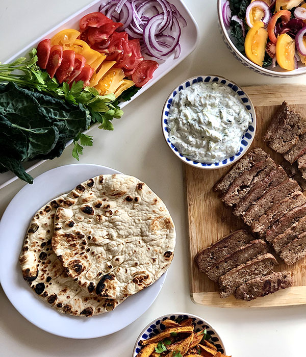 Homemade Greek Gyro Components