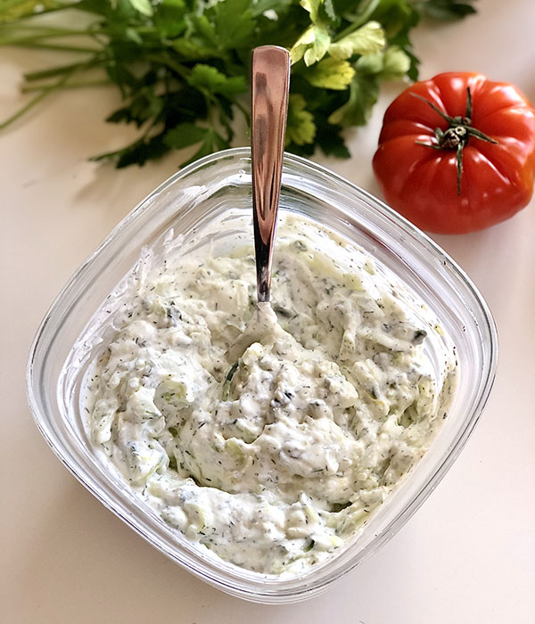 Homemade Greek Gyros Tzatziki Sauce