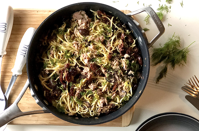 Tuna Puttanesca Pasta