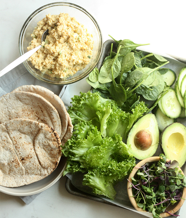 Green Goddess Pitas Prep