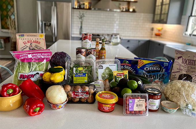 Vegan Tacos Ingredients on Counter