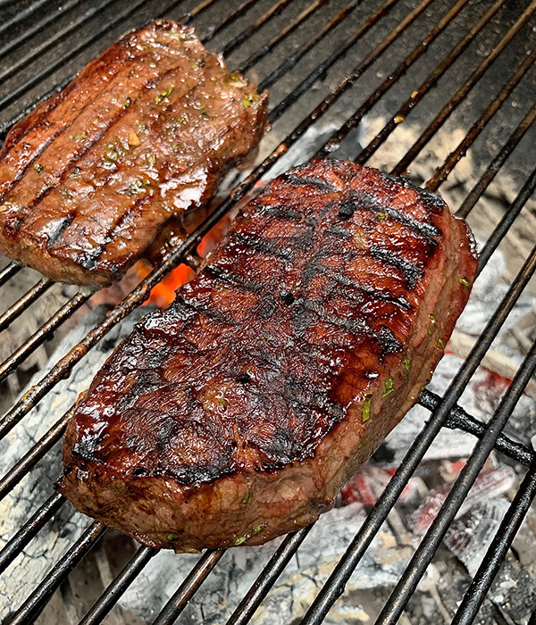 Cilantro Orange Flat Iron Toast Grilled Steak