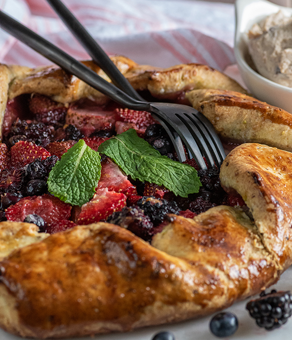 Mixed Berry Pistachio Galette