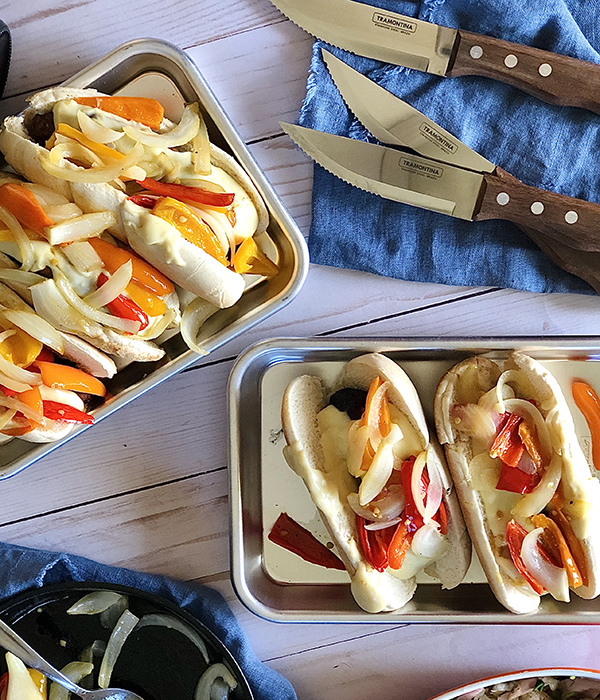 Philly Cheese Brats