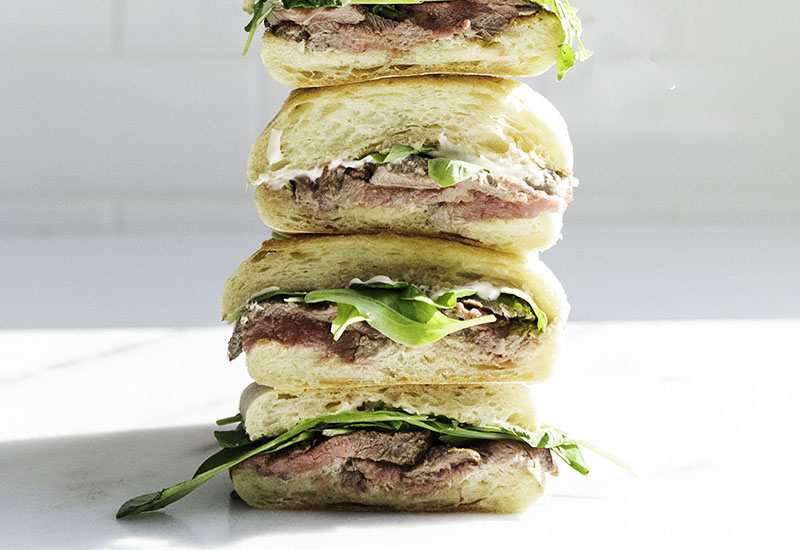 Steak Sandwiches with Horseradish Mayo