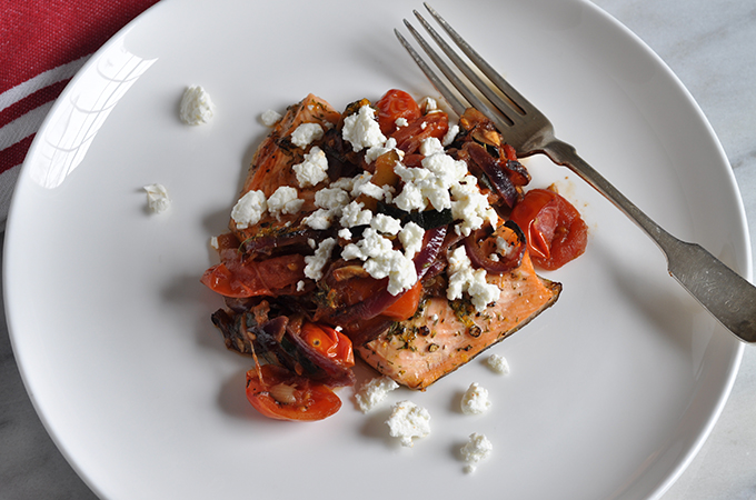 Thyme Rubbed Ruby Trout with Shallot and Caramelized Cauliflower Risotto