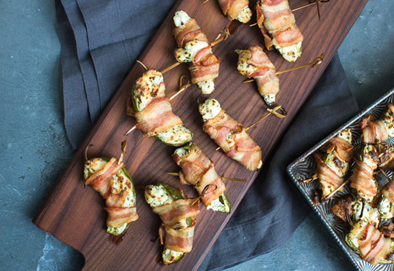 Bacon-Wrapped Jalapeño Poppers