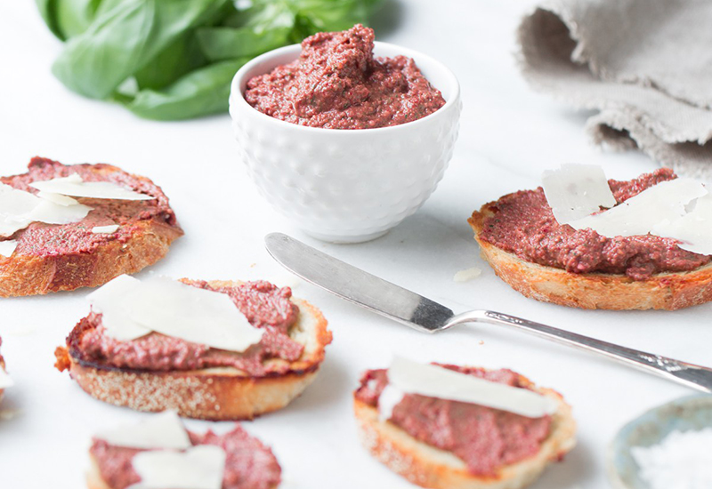 Beet Pesto Toast