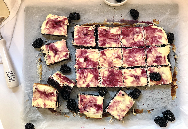 Blackberry Cheesecake Brownies