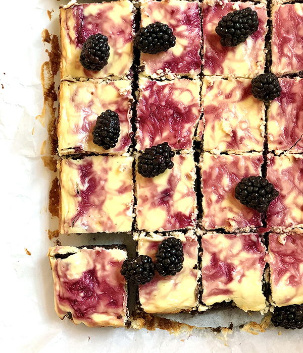 Blackberry Cheesecake Brownies